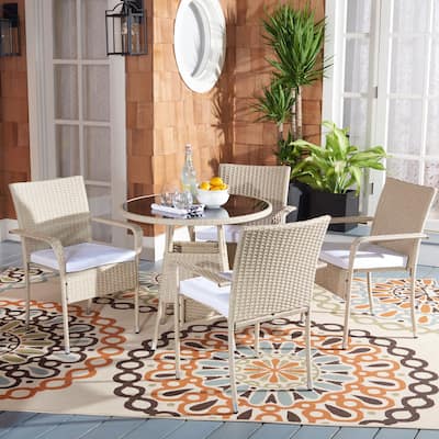 SAFAVIEH Outdoor Living Laina 5-Piece Bistro Set