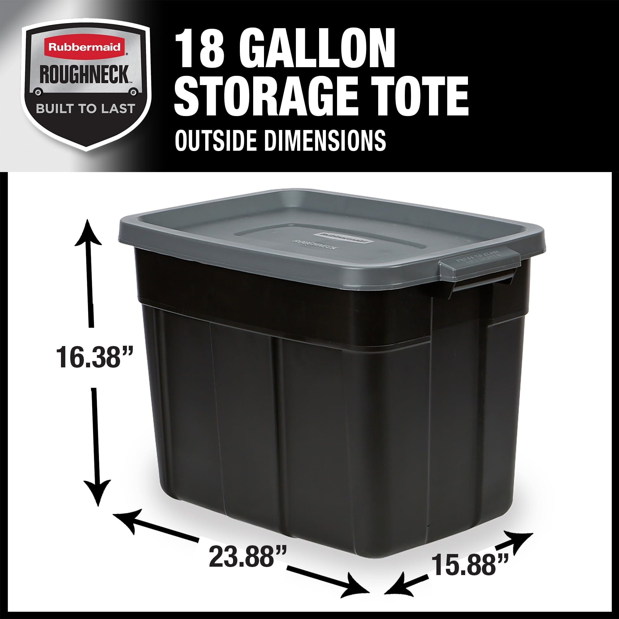 Rubbermaid Roughneck 40 Gallon Plastic Tub Home Depot