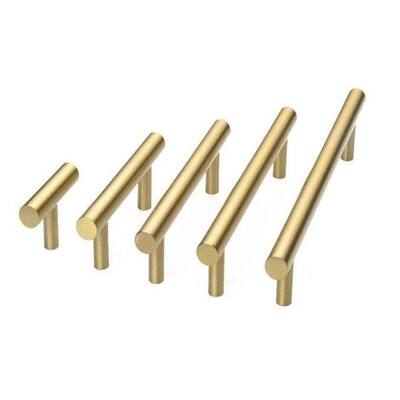 IXIR 12-5/8 in 320mm Brushed Solid Gold Cabinet Handle Drawer Pull