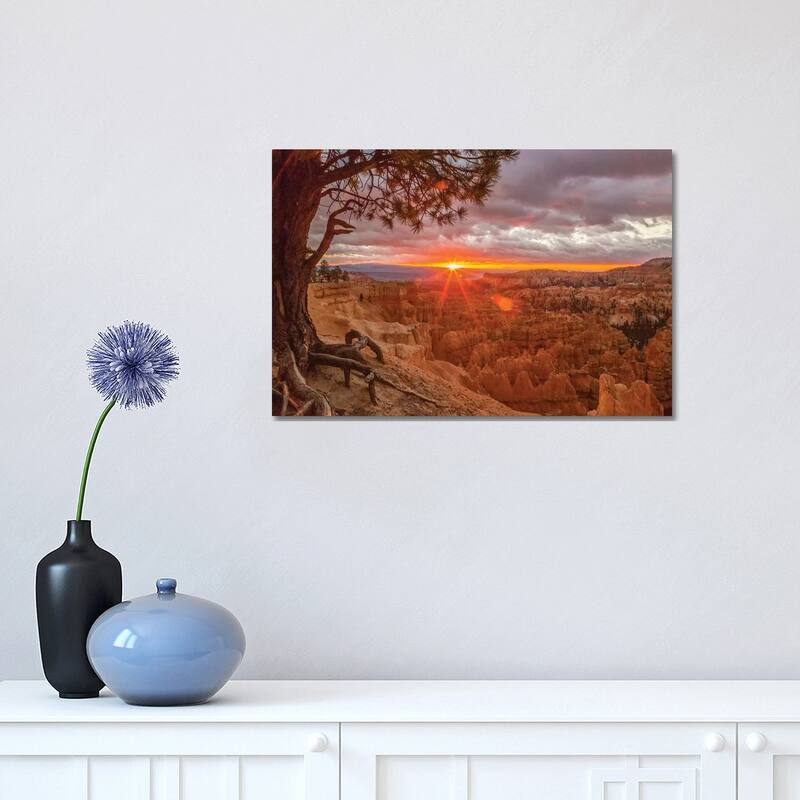 iCanvas "USA, Utah, Bryce Canyon National Park. Sunrise on canyon." by Jaynes Gallery Canvas Print - 12x18x1.5