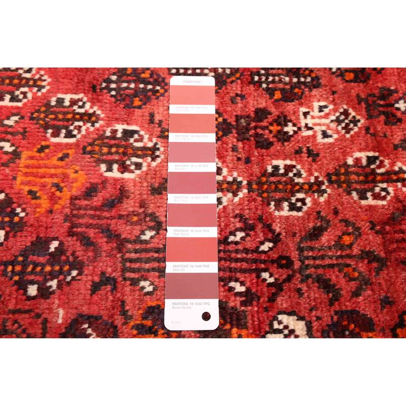 ECARPETGALLERY Hand-knotted Melis Vintage Red Wool Rug - 6'4 x 9'6