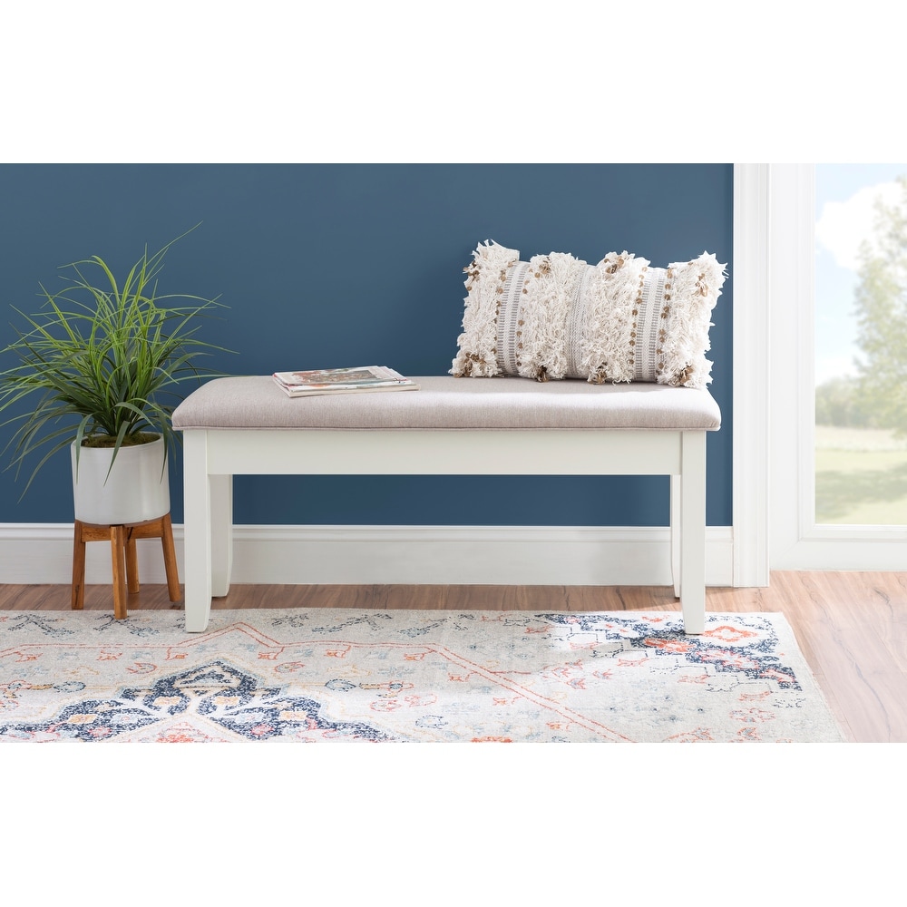 Backless bench sales with storage