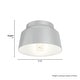 preview thumbnail 6 of 7, Hunter Cranbrook 1-Light Flush Mount Ceiling Light - Bathroom, Office, Hall, Kitchen - Mid-Century Modern - Damp Rated!