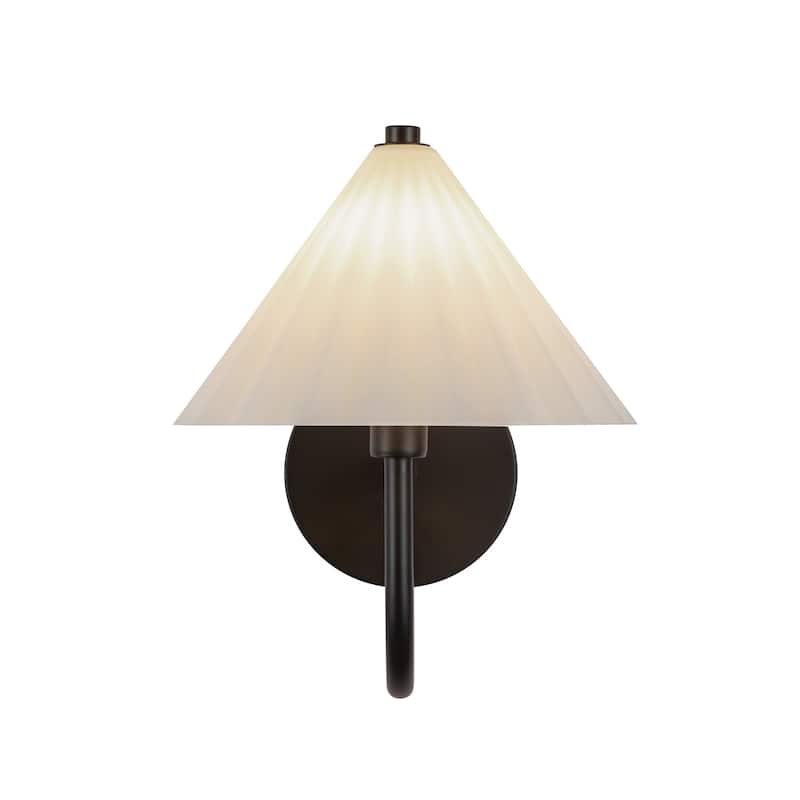 Alora Lighting WV451808 Serena 11" Tall Bathroom Sconce with Pleated