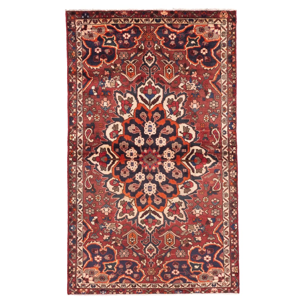 ECARPETGALLERY Hand-knotted Anadol Dark Red Wool Rug - 4'0 x 6'9