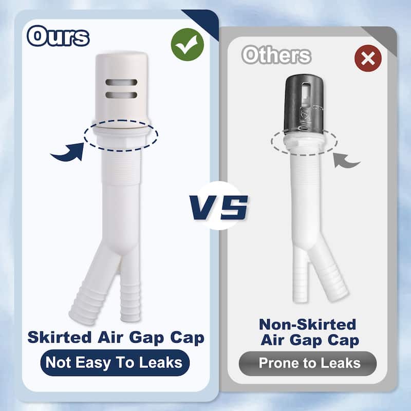 WOWOW Dishwasher Air Gap Cover for Kitchen Sink