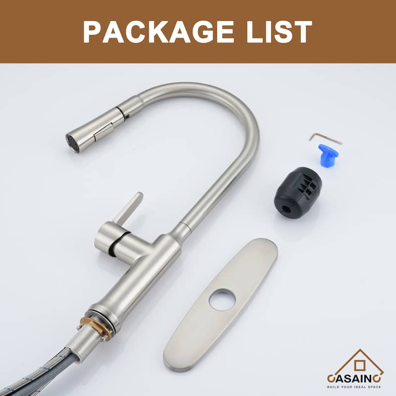 Single Handle Pull Down Sprayer Kitchen Faucet