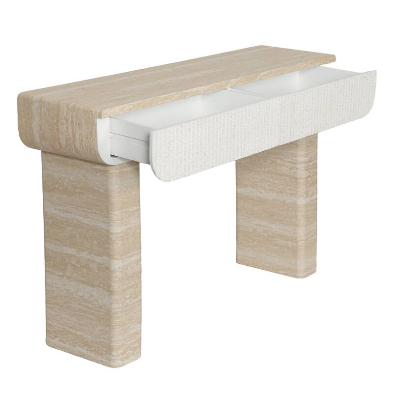 Entryway Table, Two Hidden Handle Drawers, Console Table,Easy Assembly, for Entrance & Dinning Room & Living Room & Hallway