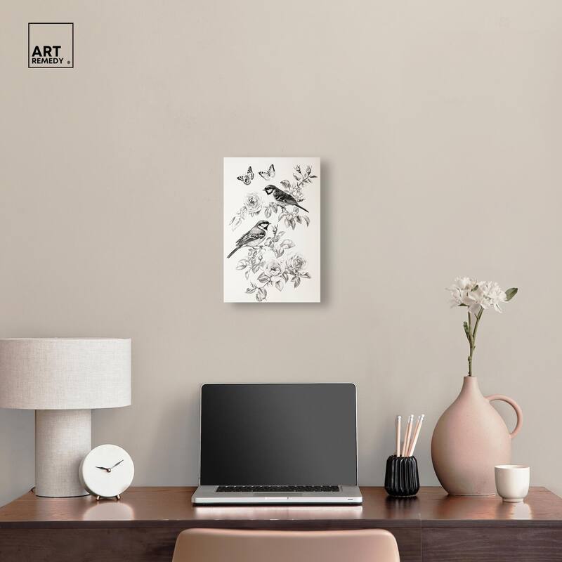 Perched Pair I Canvas by Art Remedy, Gallery Wrapped