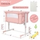 preview thumbnail 10 of 17, Babyjoy 3-in-1 Baby Bassinet Beside Sleeper Crib with 5-Level - See Details