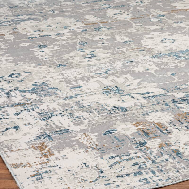 Borderless Transitional Abstract Area Rug