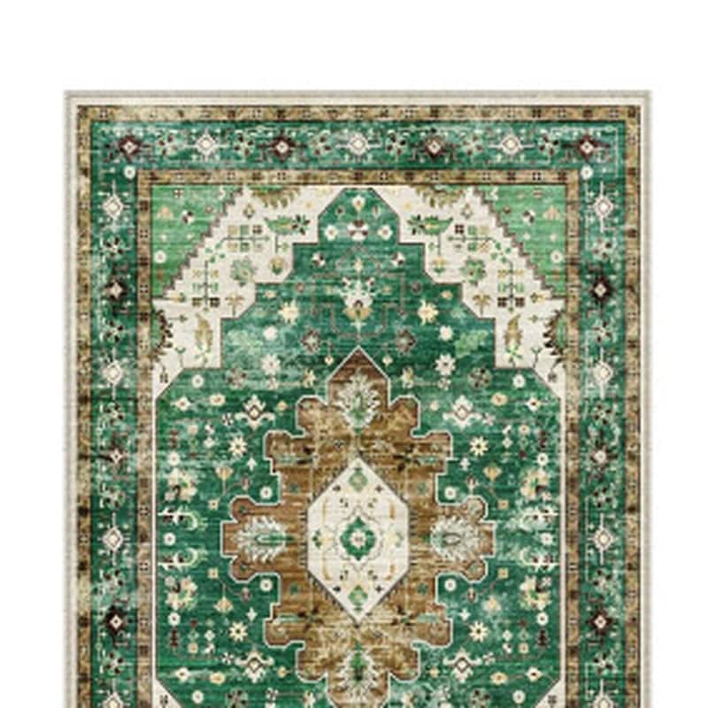 HomeRoots Medallion Traditional Rectangle Area Rug