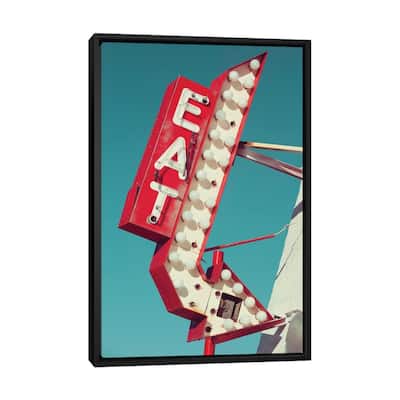 iCanvas "Retro Eat Sign" by Danita Delimont Framed
