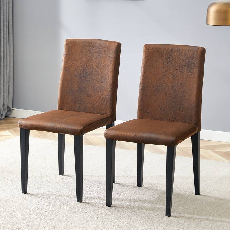 Modern Kitchen Chair Dining Chairs Set of 2 with Sturdy Metal Legs Side Chair for Dining Room