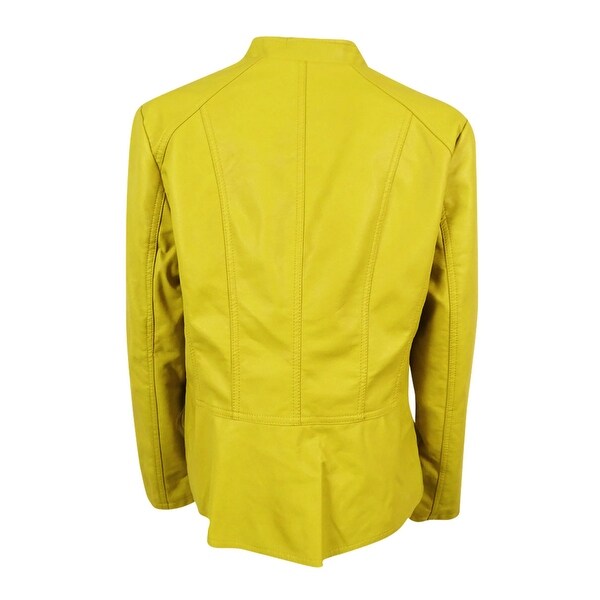 alfani leather jacket womens