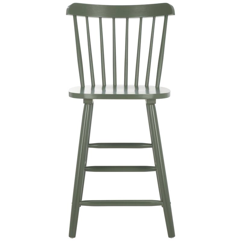 SAFAVIEH Arra 24-inch Spindle Farmhouse Counter Stool (Set of 2) - 19.9" x 20.1" x 43.1" - 20"W x 20"D x 38"H