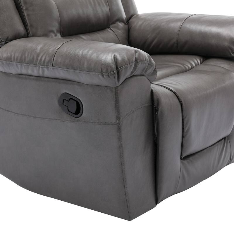 2 Seater Home Theater Recliner Manual Recliner Chair with a Storage Box and Two Cup Holders for Living Room,Bedroom
