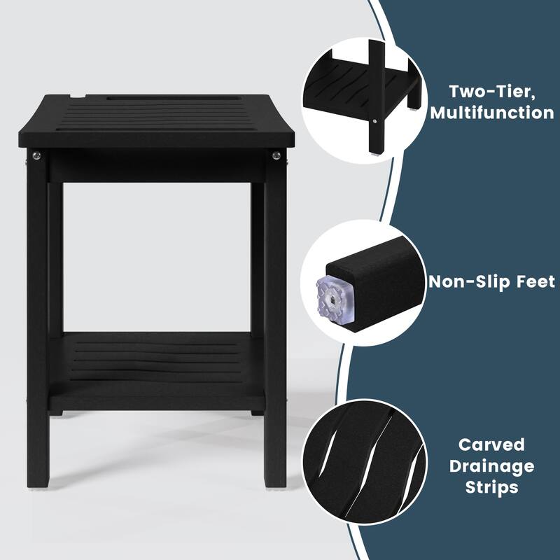 Anapolis Poly Shower Bench