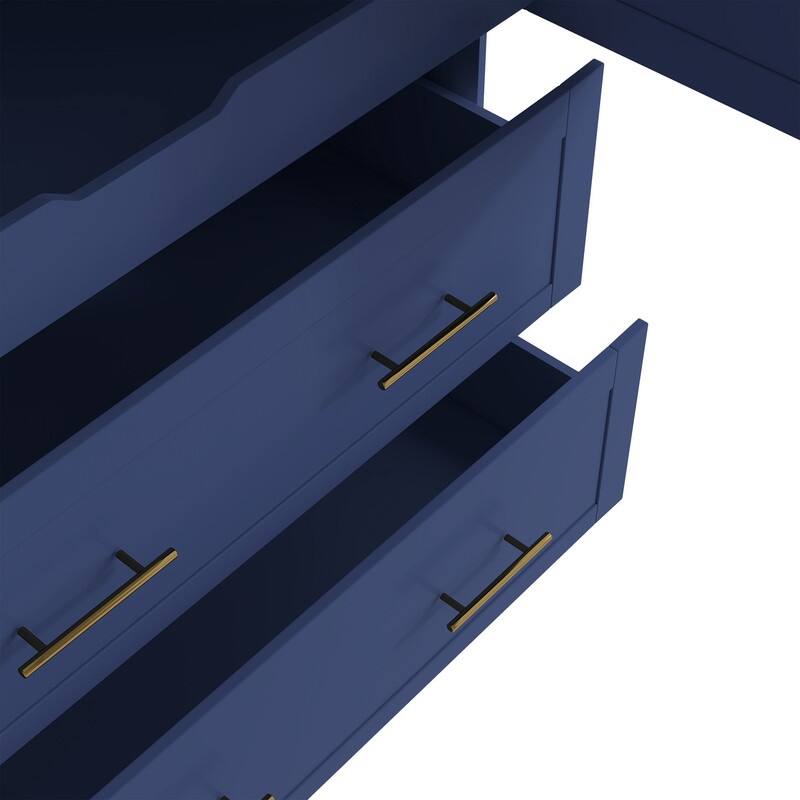 Farmhouse 72.6" Tall Kitchen Pantry with 4 Doors Storage Cabinet , 2 Drawers and Pull-out Trays for Cake Pan Storage Organizer