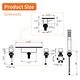 preview thumbnail 10 of 10, Deck Mount Waterfall Tub Faucet With Handheld Shower Brass Roman Bathtub Faucet Modern Tub Filler With Hnad Sprayer