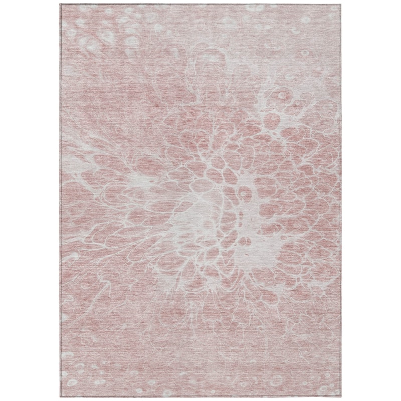 HomeRoots Abstract Transitional Rectangle Outdoor Rug