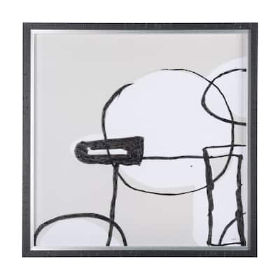 Neutral Shapes I Framed Art Print
