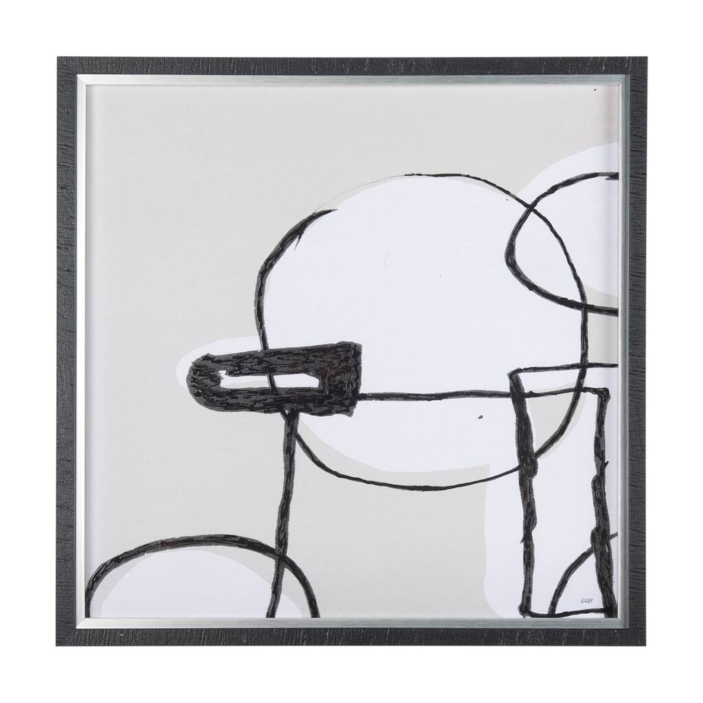Neutral Shapes I Framed Art Print