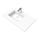 preview thumbnail 2 of 12, Serenity 36" Solid-Surface Bathroom Vanity Top with Left Sink White