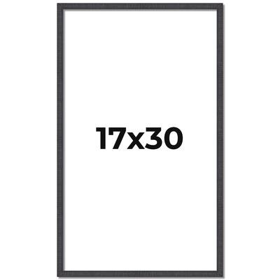17x30 Frame Brown Solid Wood Picture Frame - Complete Modern Photo
