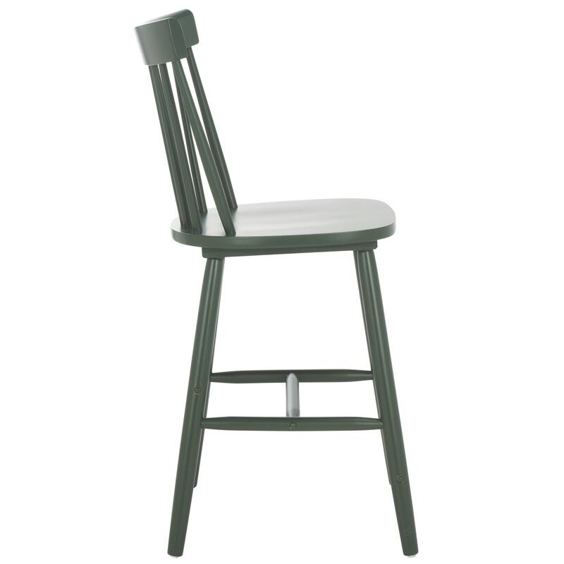 SAFAVIEH Biddie 24-inch Spindle Farmhouse Counter Stool (Set of 2) - 20" W x 21" D x 39" H - 20"W x 21"D x 39"H