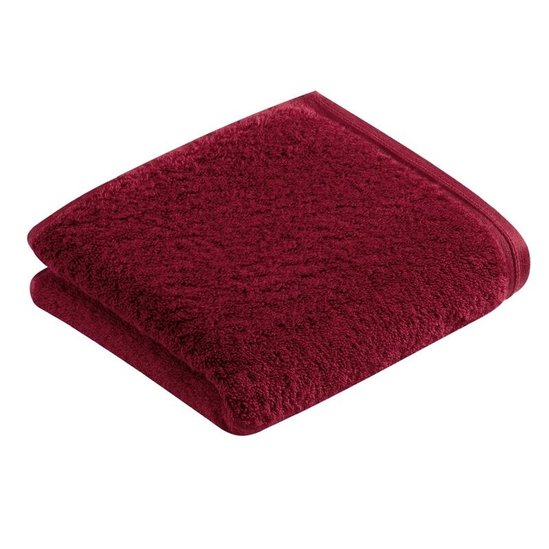 VOSSEN Vegan Life Hand Towel - Ruby - 19.5"x39"