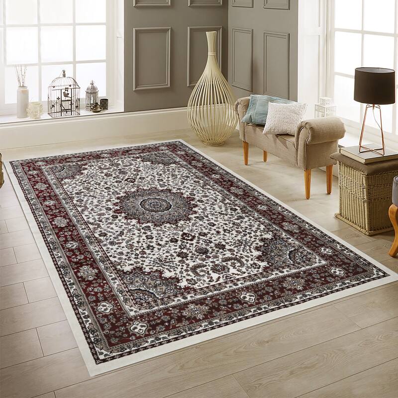Master Collection Floral Transitional Area Rug