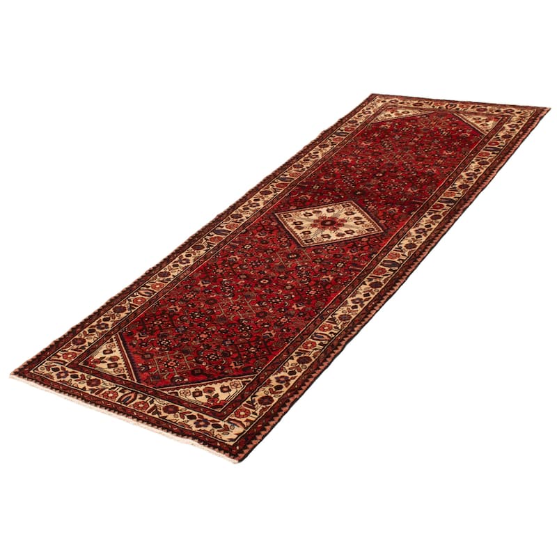 ECARPETGALLERY Hand-knotted Andelz Red Wool Rug - 3'7 x 9'8