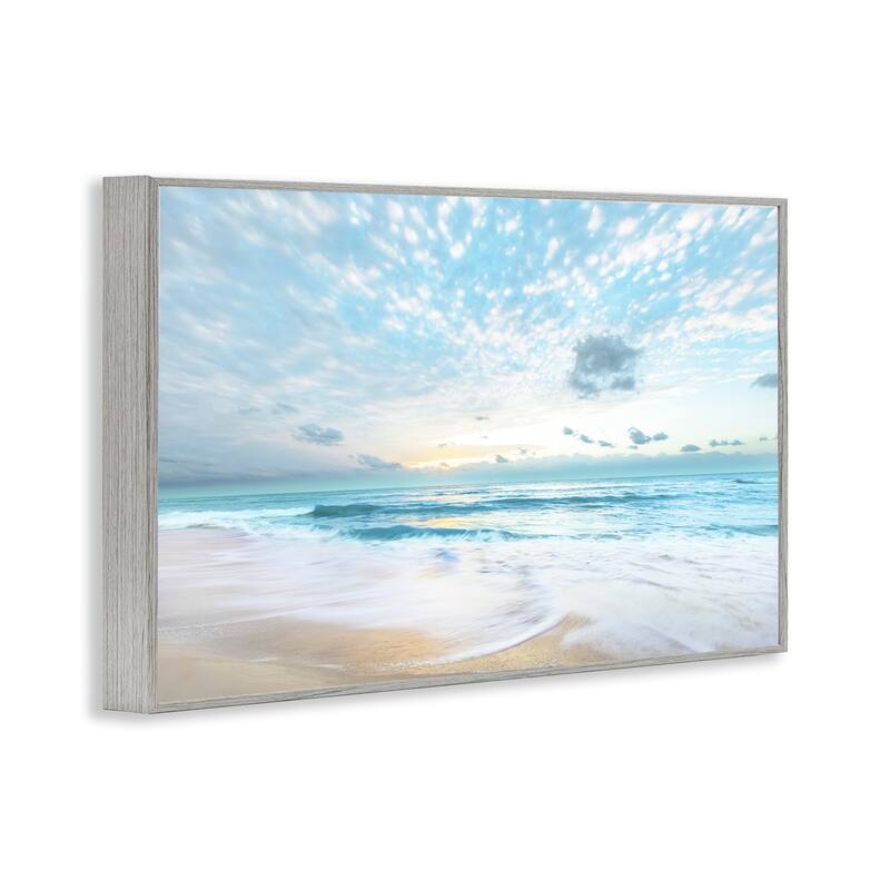 Stupell Sun Bleached Ocean Shore Framed Giclee Art Design By Danita Delimont
