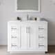 Option White / Giotto Quartz Top / Brushed Nickel