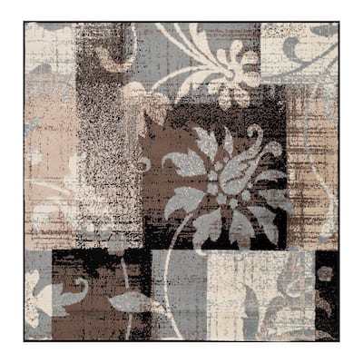 Superior Pastiche Contemporary Floral Patchwork Indoor Runner or Area Rug