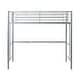 preview thumbnail 6 of 9, Walker Edison Abner Silver Metal Deluxe Twin Loft Bed