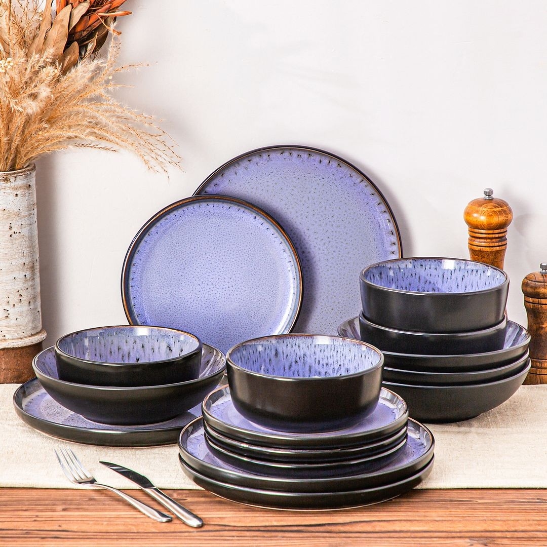 vancasso Amber Stoneware Dinnerware Set Service for 4