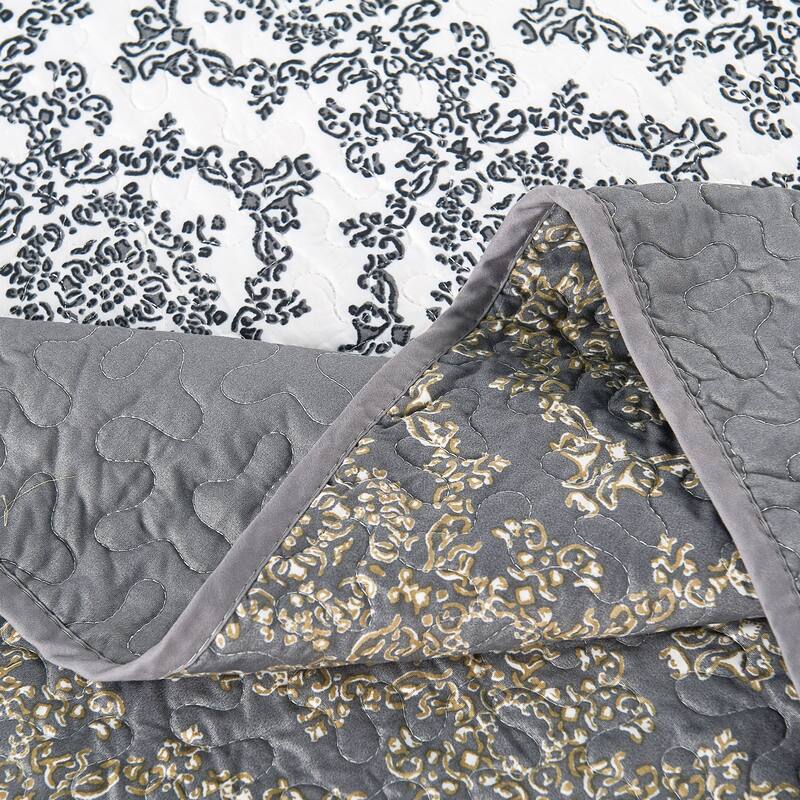 Serenta Mystic Printed Reversible 7-piece Bedspread Coverlet Set
