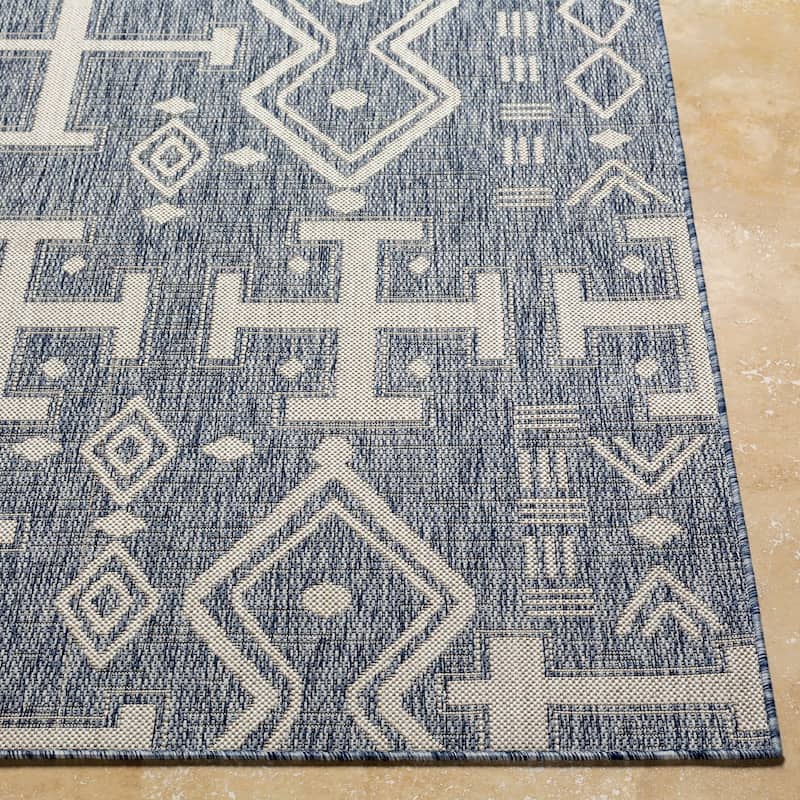 Livabliss Aicu Boho Diamond Indoor/ Outdoor Area Rug