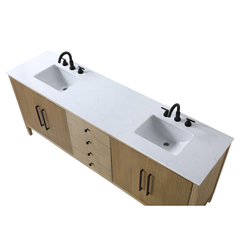 Elegant Lighting VF29684D Blakely 84" Free Standing Double Basin