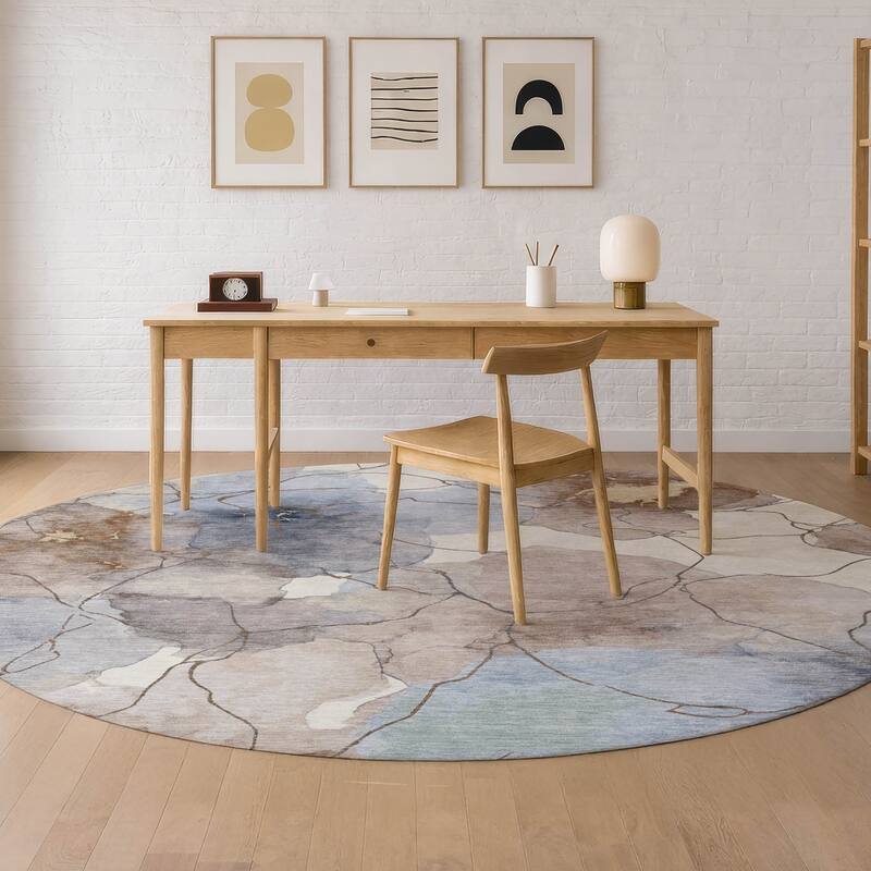 Machine Washable Indoor/ Outdoor Floral Mara Chantille Rug