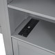 preview thumbnail 15 of 52, Full Size Wooden Bed with All-in-One Cabinet, Shelf, Sockets & Twin Trundle - Stylish and Functional in Grey