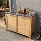 preview thumbnail 46 of 93, 100% Solid Wood Outdoor Kitchen Cabinet Set, Modular Patio BBQ Island Sideboard Buffet Pantry