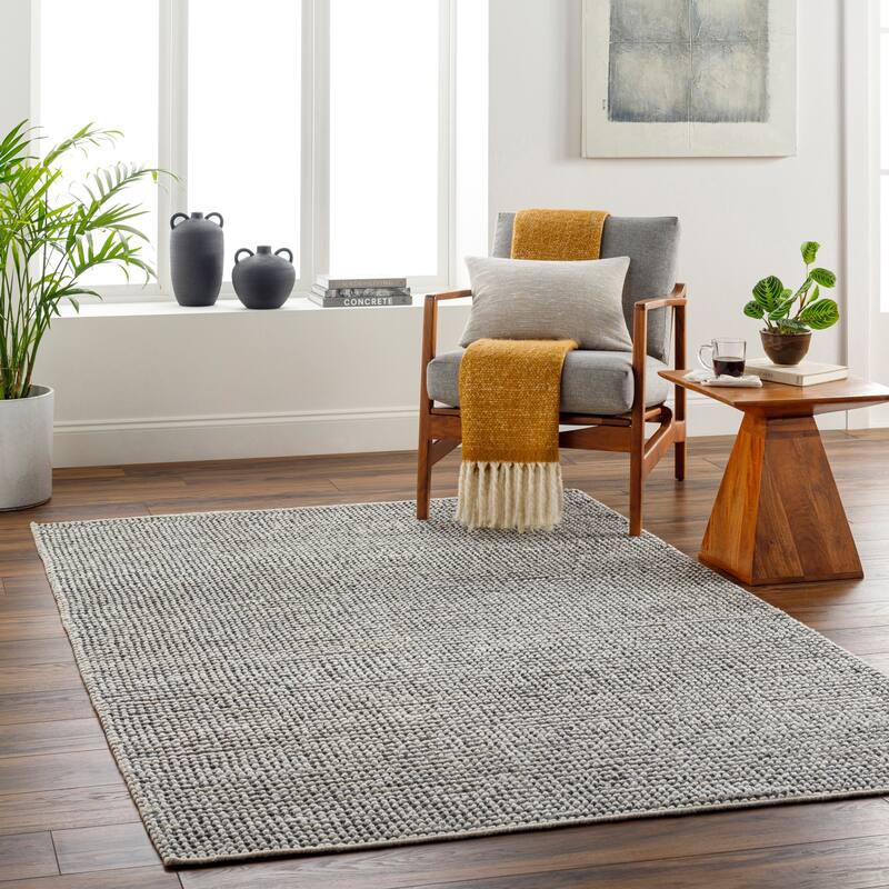 Roselyn Modern & Contemporary Area Rug - Gray - 2' x 3'