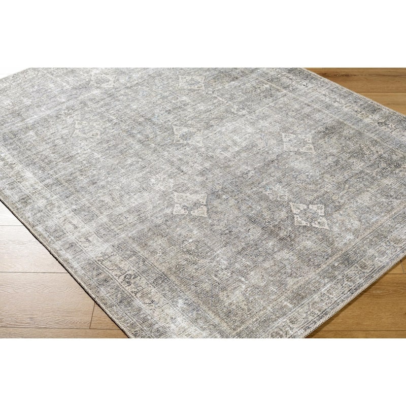 Livabliss Kemer Traditional Medallion Indoor/Outdoor Area Rug