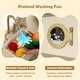 preview thumbnail 10 of 8, Gymax Kids Corner Play Kitchen w/Faucet Dishwasher Stoves Coffee