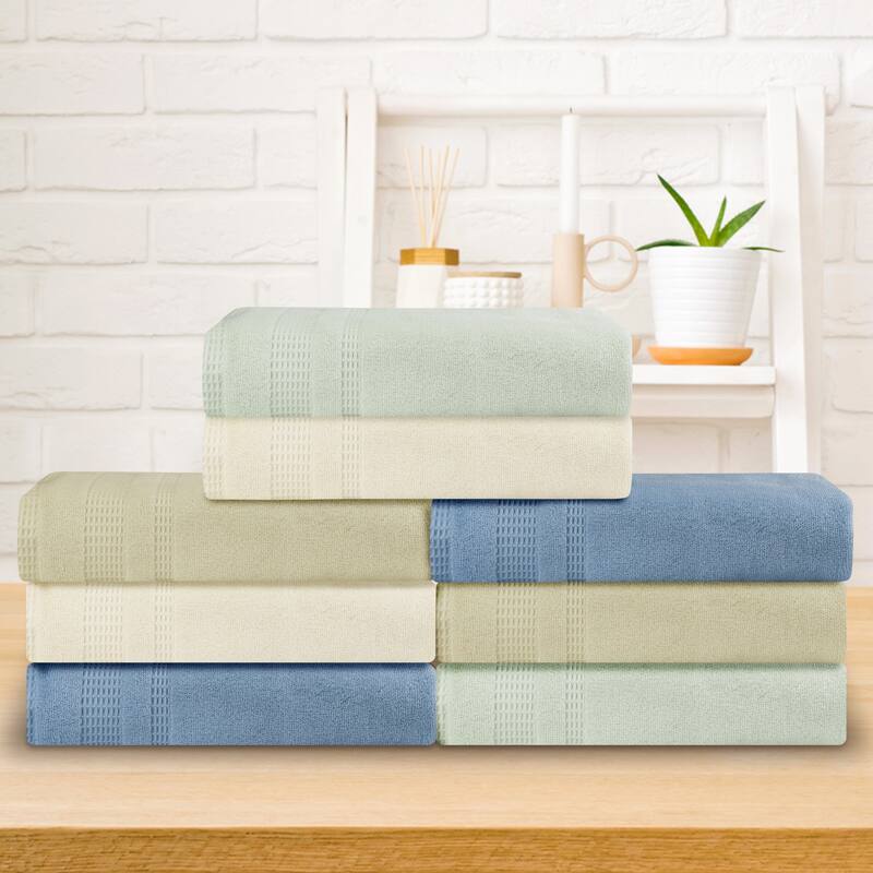 Cotton Bath Towel Set of 2, Luxury Towels, Highly Absorbent and Quick Dry Towels for Hotel, Spa 28" x 56"