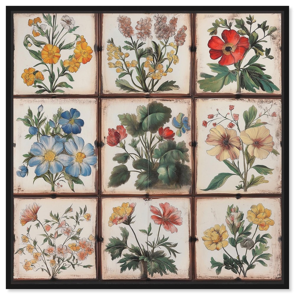 Floral Mosaic Medley Canvas by Art Remedy