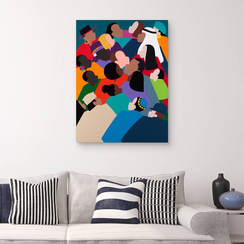 First Family The Obamas by Synthia SAINT JAMES Canvas Art Print
